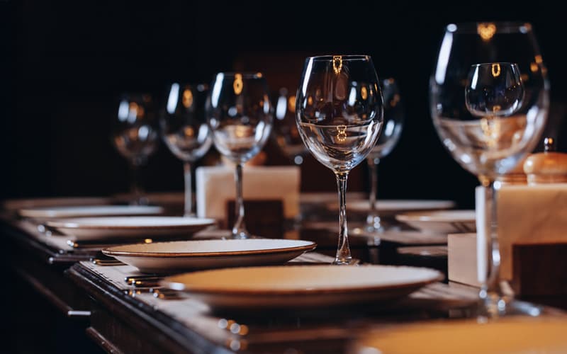 Reservierter Tisch im Restaurant Osterwind